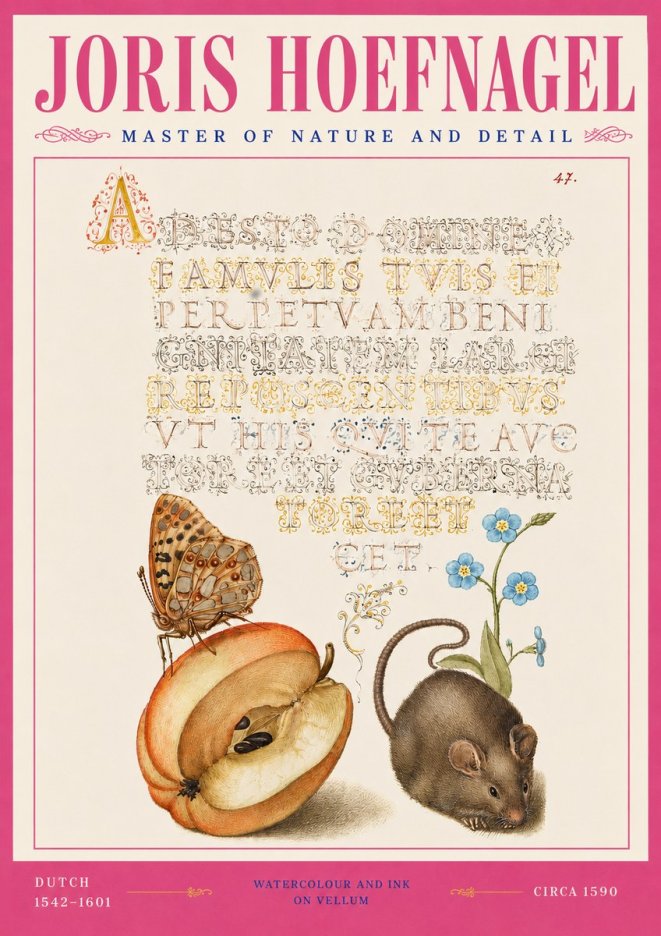 Joris Hoefnagel A Devotion of the Family Is the Perpetual Wealth No4 - Juliste
