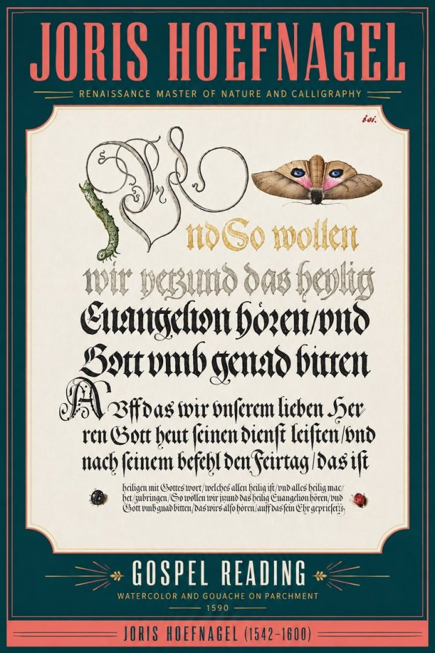 Joris Hoefnagel Gospel Reading No5 - Juliste