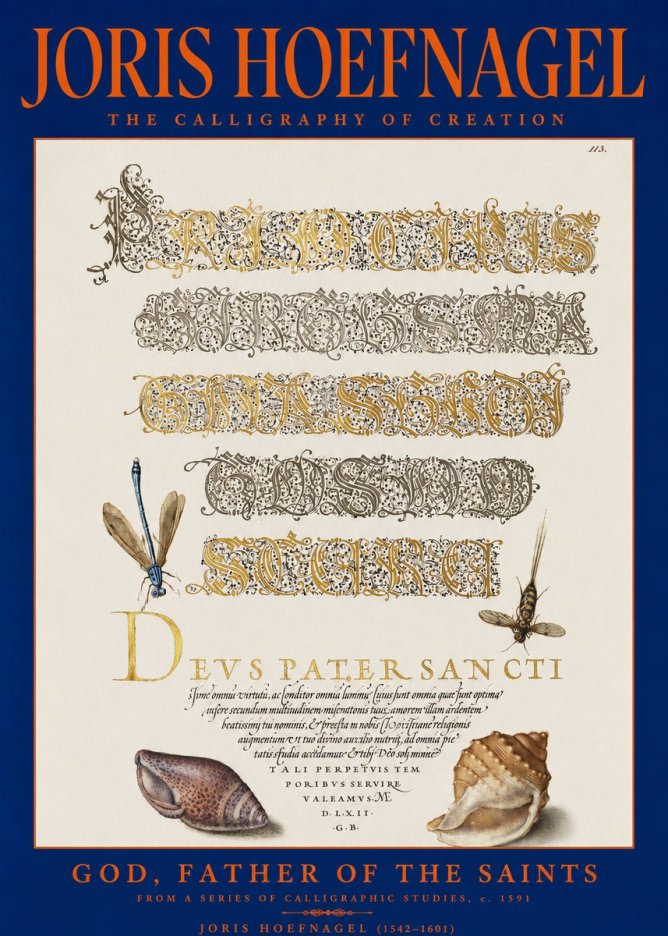 Joris Hoefnagel Praise Be to God the Father No3 - Juliste