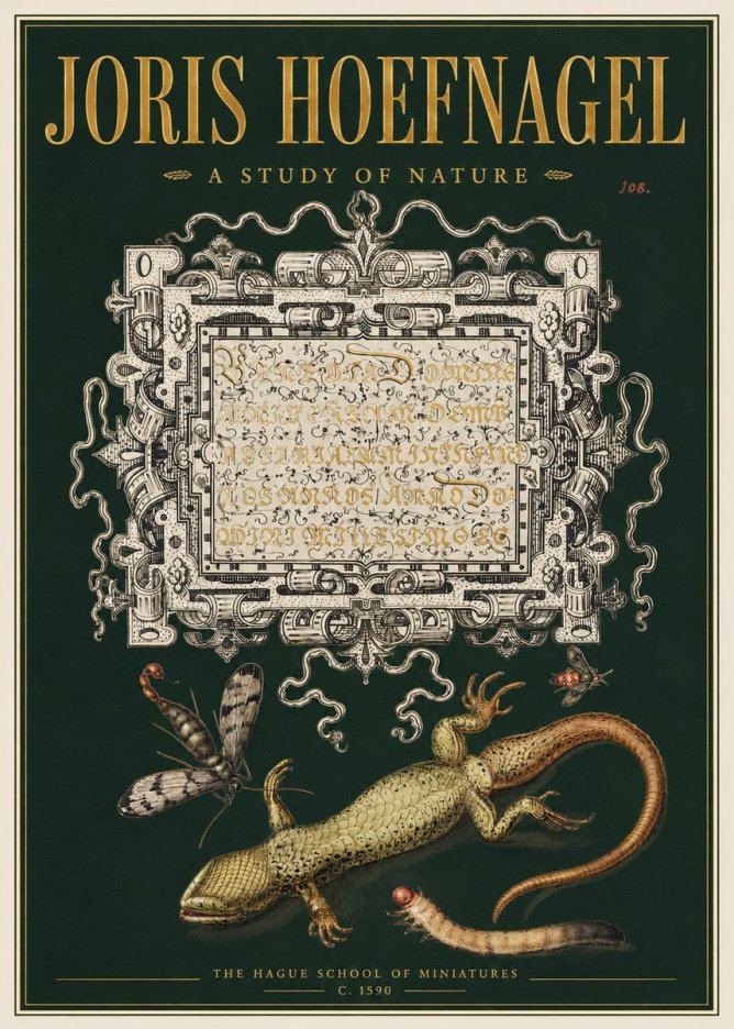 Joris Hoefnagel A Study of Nature III No3 - Juliste