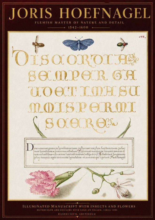 Joris Hoefnagel Laus Virtuti No6 - Juliste