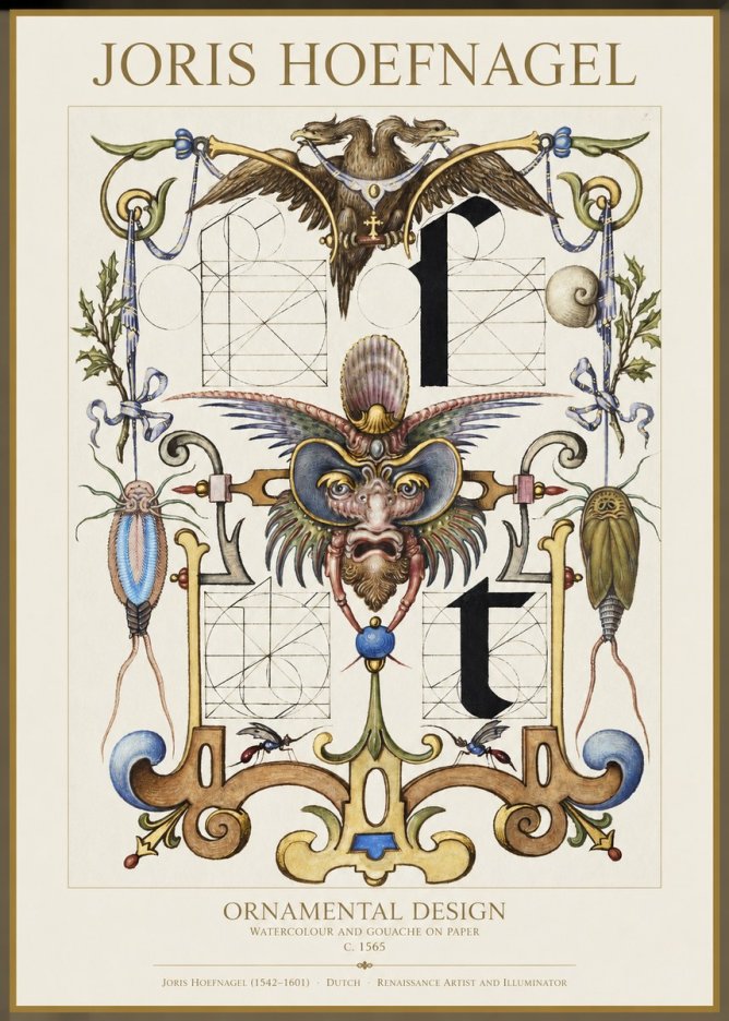 Joris Hoefnagel Ornamental Design II No1 - Juliste