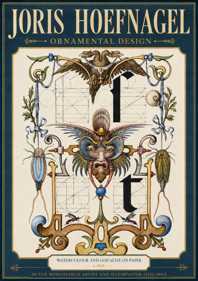 Joris Hoefnagel Ornamental Design II No6 - Juliste