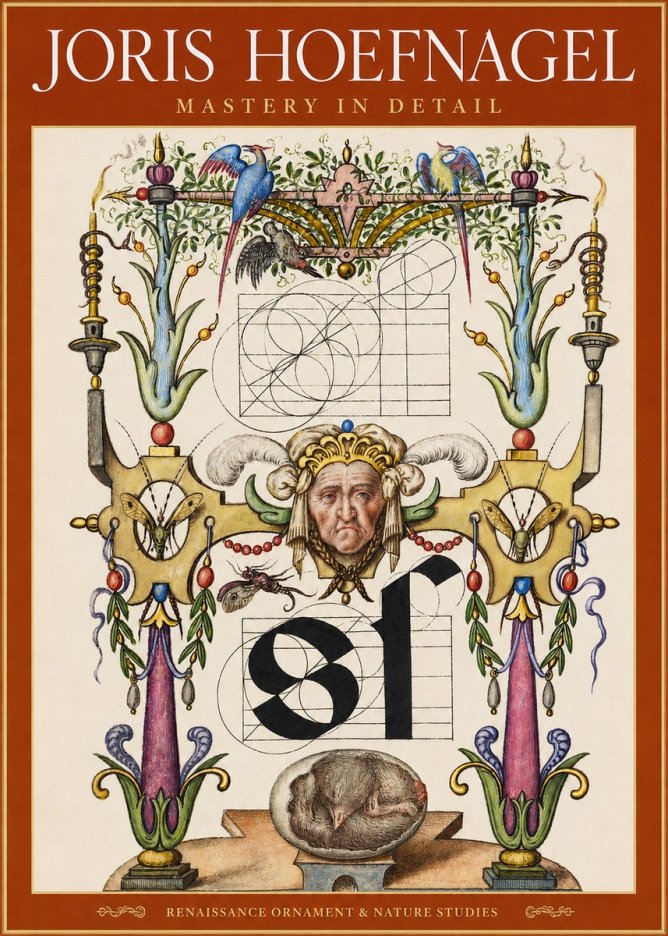 Joris Hoefnagel Mastery in Detail - Renaissance Ornament & Nature Studies No2 - Juliste
