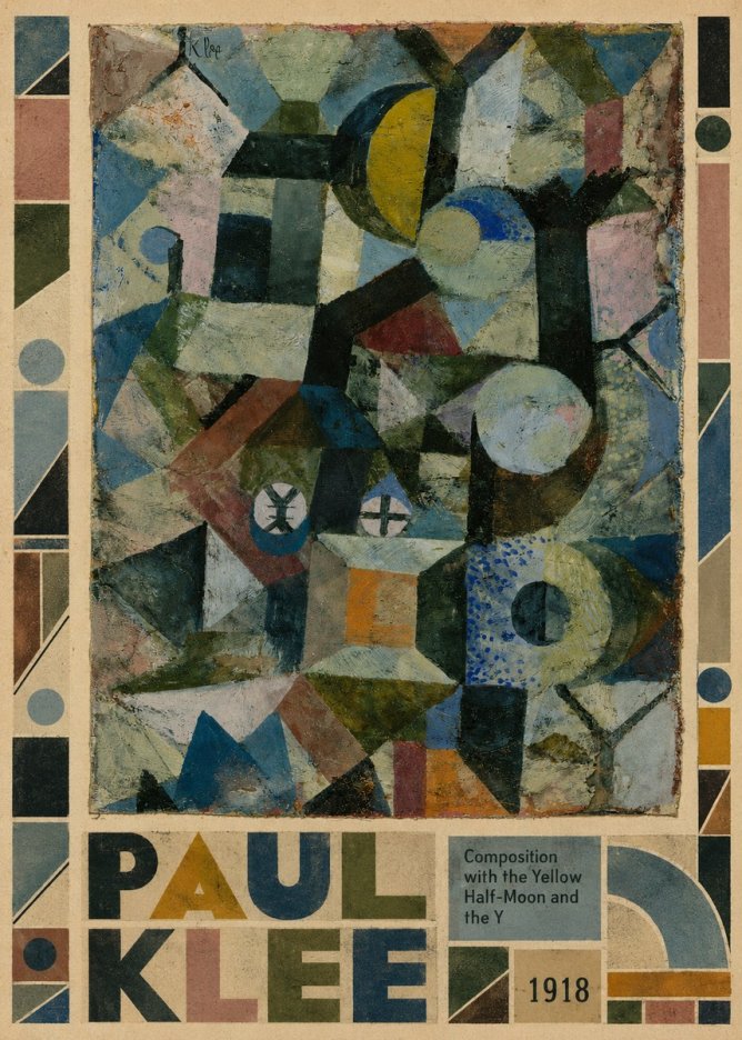 Paul Klee Composition with the Yellow Half-moon and the Y No5 - Juliste
