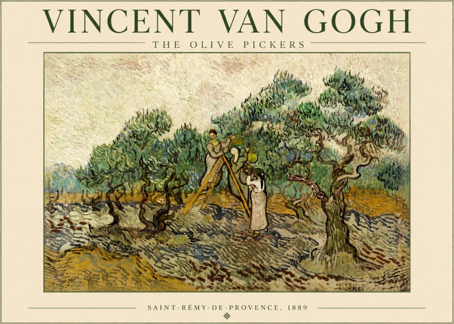 Van Gogh The Olive Pickers II No4 - Juliste