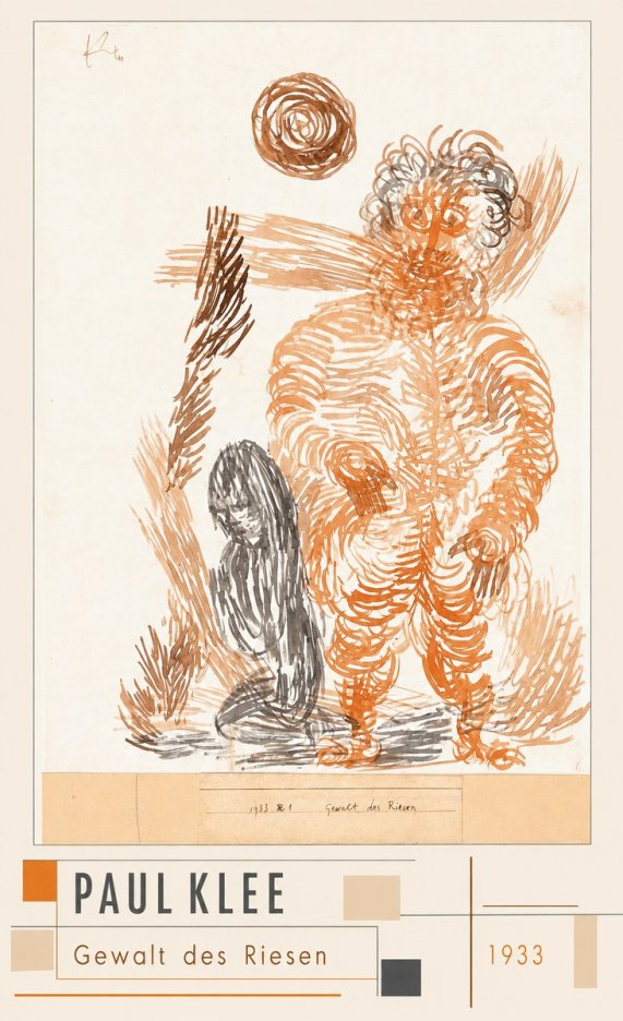 Paul Klee Gewalt Des Riesen I No3 - Juliste