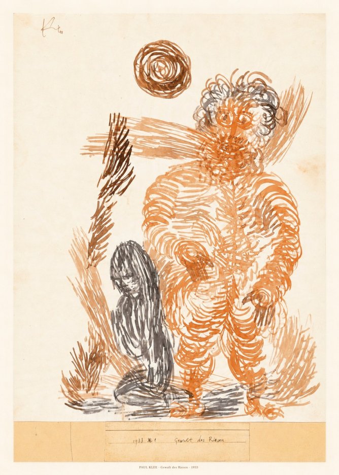 Paul Klee Gewalt Des Riesen I No5 - Juliste