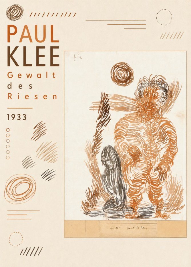 Paul Klee Gewalt Des Riesen I No6 - Juliste