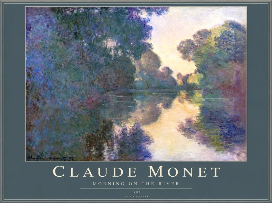 Monet Morning on the River No2 - Juliste