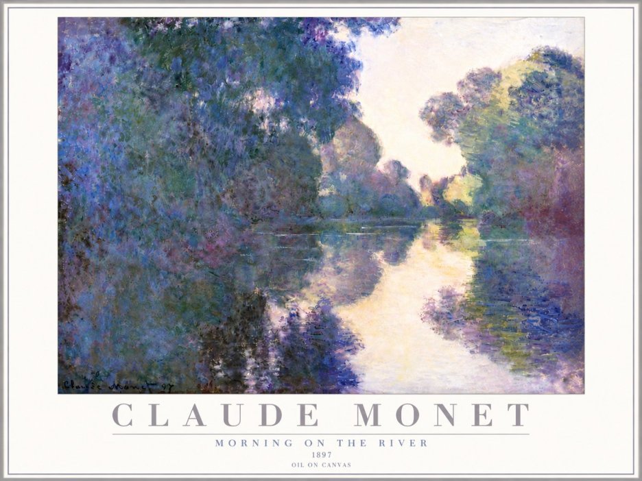 Monet Morning on the River No4 - Juliste
