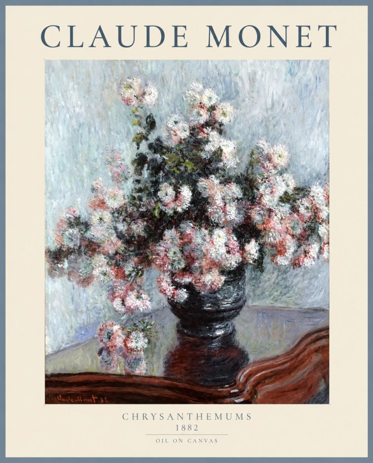 Monet Chrysanthemums No1 - Juliste