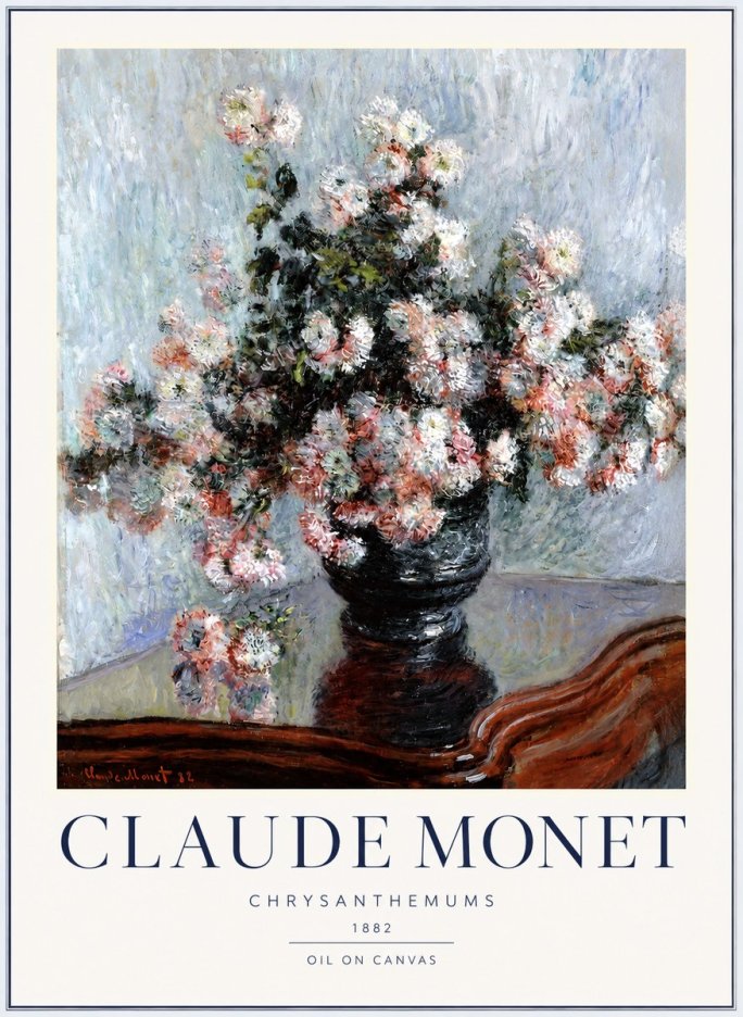 Monet Chrysanthemums No2 - Juliste