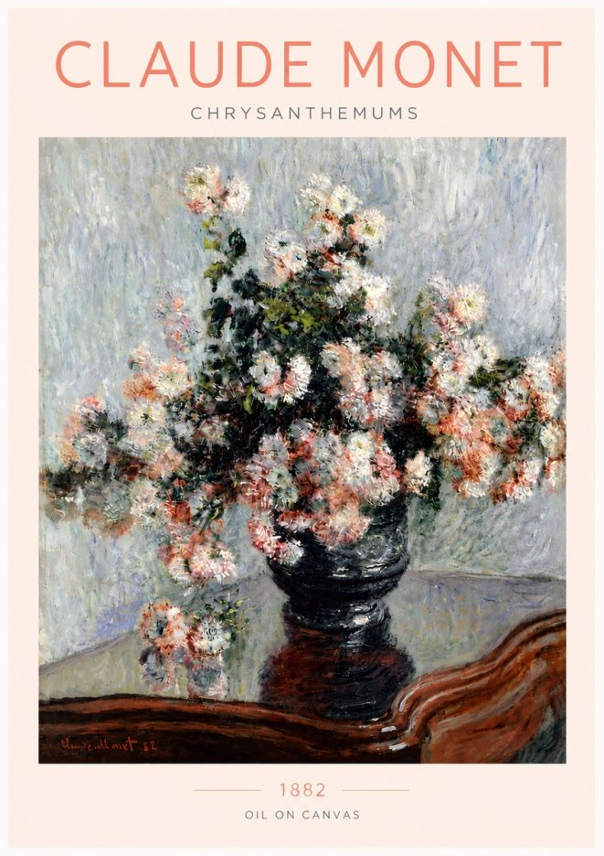 Monet Chrysanthemums No4 - Juliste