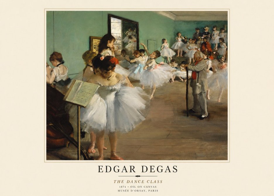 Edgar Degas The Dance Class I No1 - Juliste