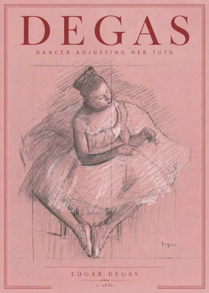 Edgar Degas Dancer Adjusting Her Tutu No6 - Juliste