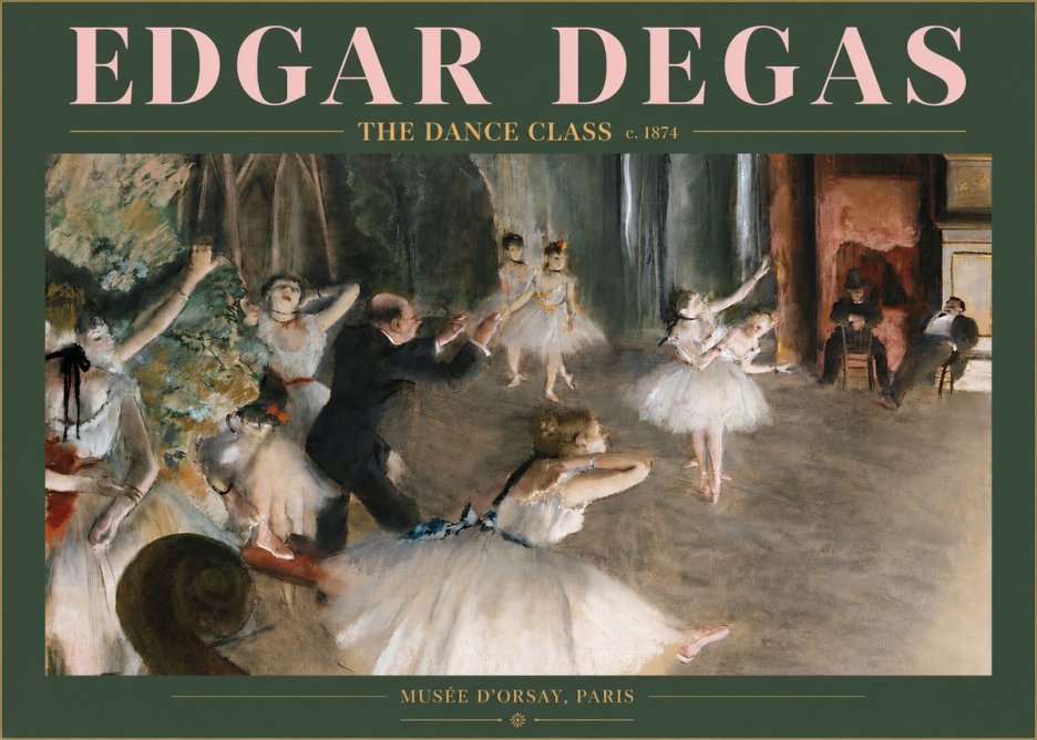 Edgar Degas The Dance Class III No3 - Juliste