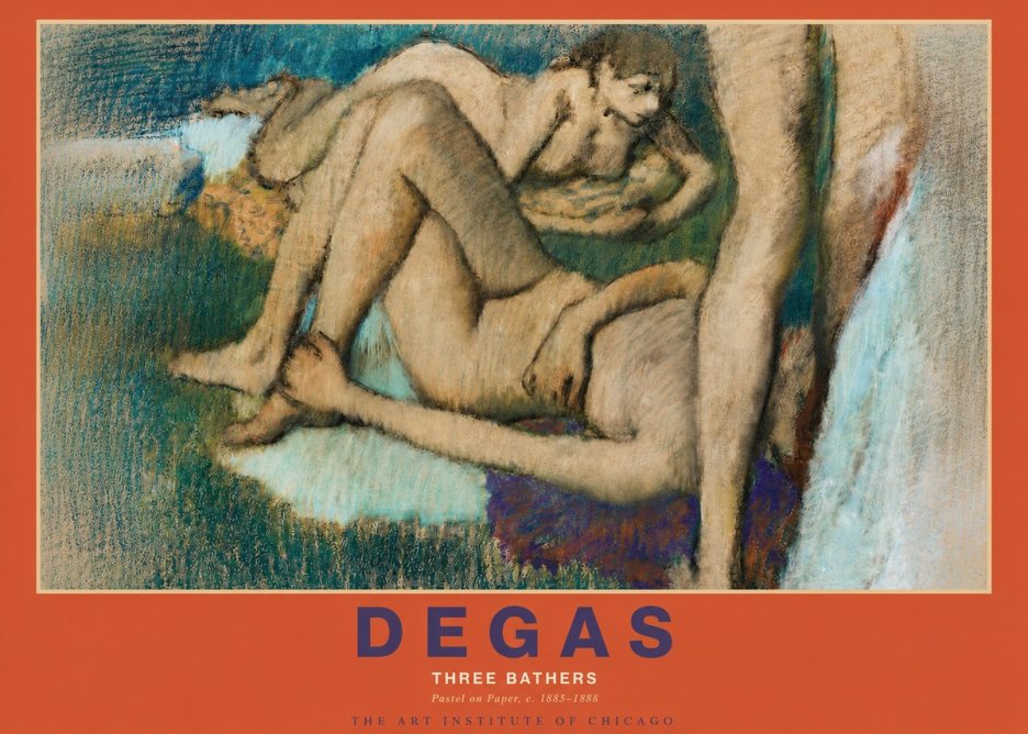 Edgar Degas Three Bathers No3 - Juliste