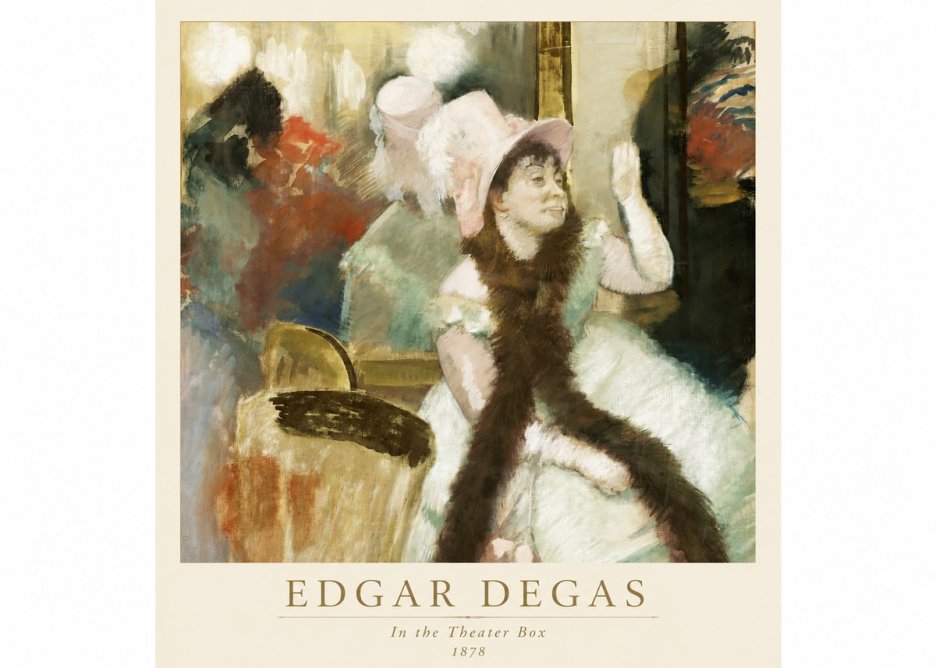 Edgar Degas In the Theater Box No1 - Juliste