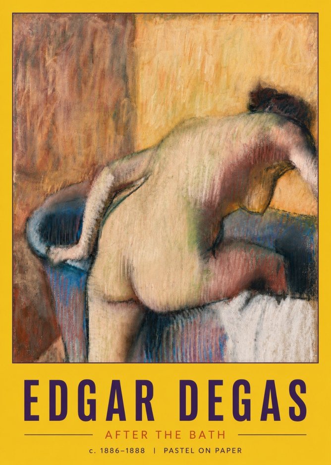 Edgar Degas After the Bath I No6 - Juliste