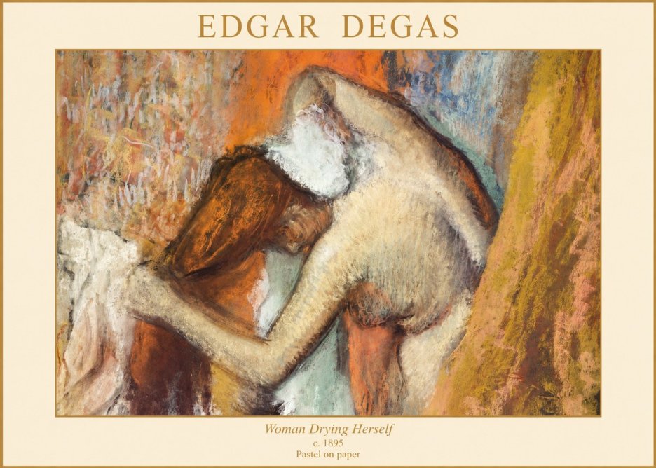 Edgar Degas Woman Drying Herself I No1 - Juliste