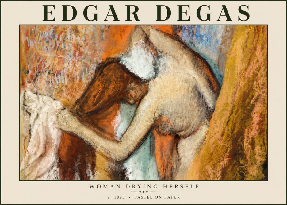 Edgar Degas Woman Drying Herself I No6 - Juliste