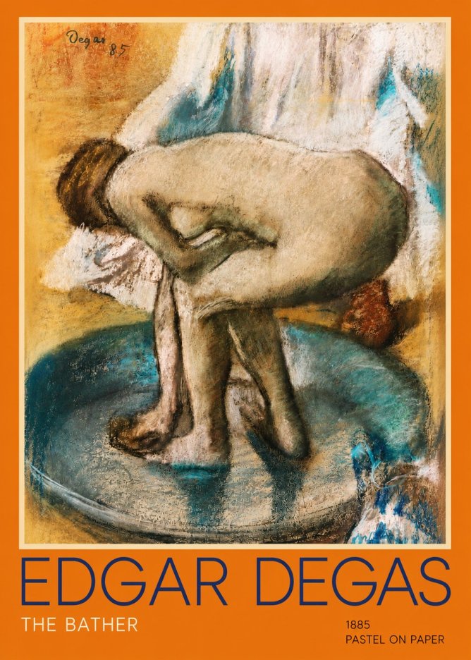 Edgar Degas The Bather No2 - Juliste