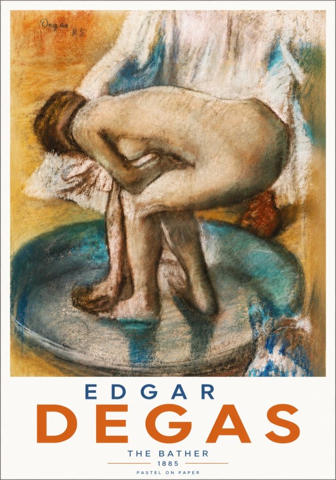 Edgar Degas The Bather No5 - Juliste