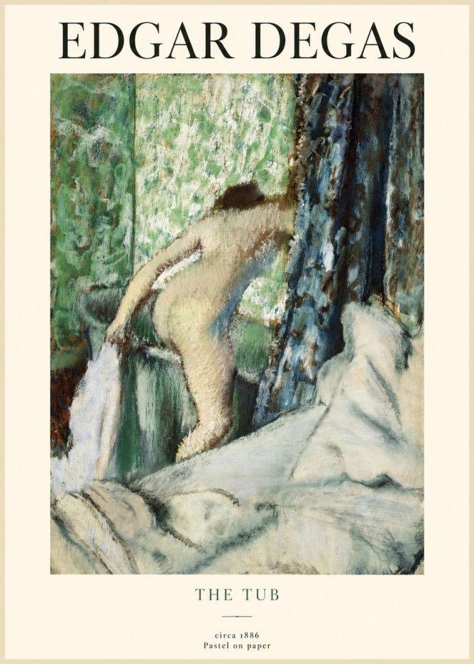 Edgar Degas The Tub No1 - Juliste