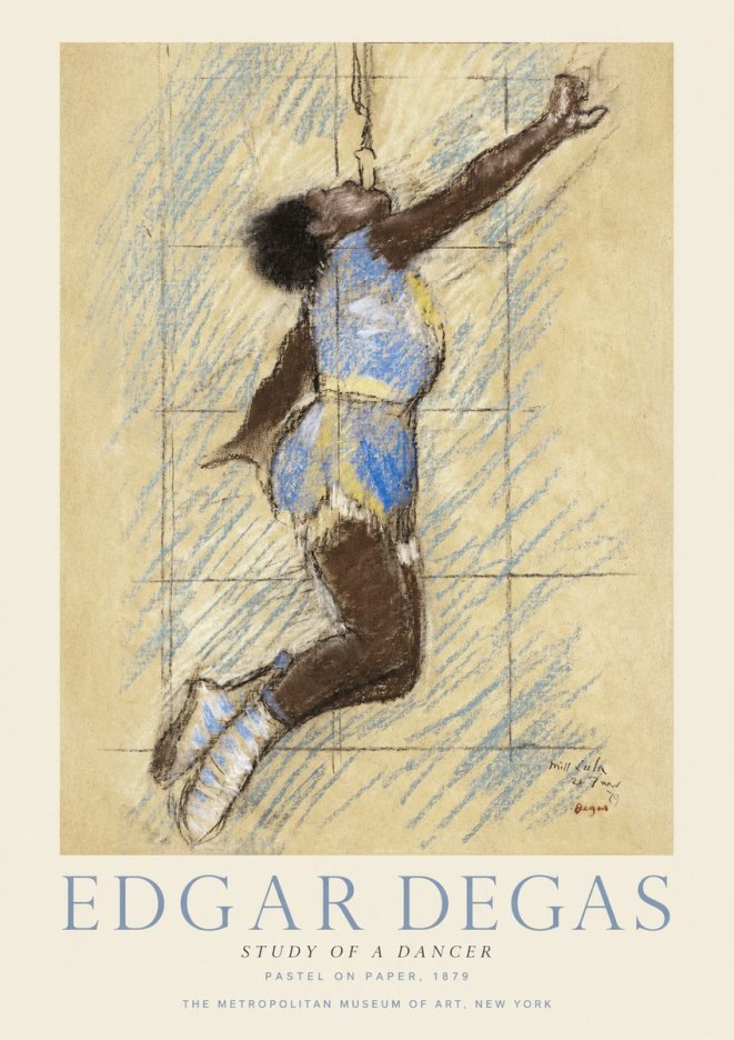 Edgar Degas Study of a Dancer No1 - Juliste