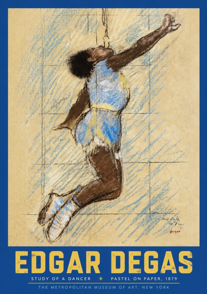 Edgar Degas Study of a Dancer No3 - Juliste