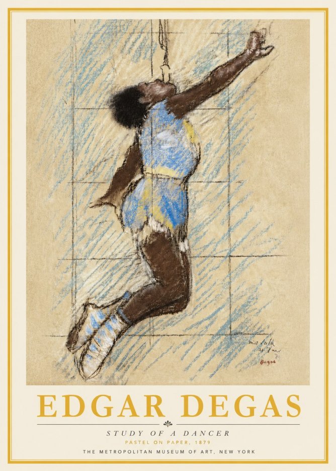 Edgar Degas Study of a Dancer No4 - Juliste