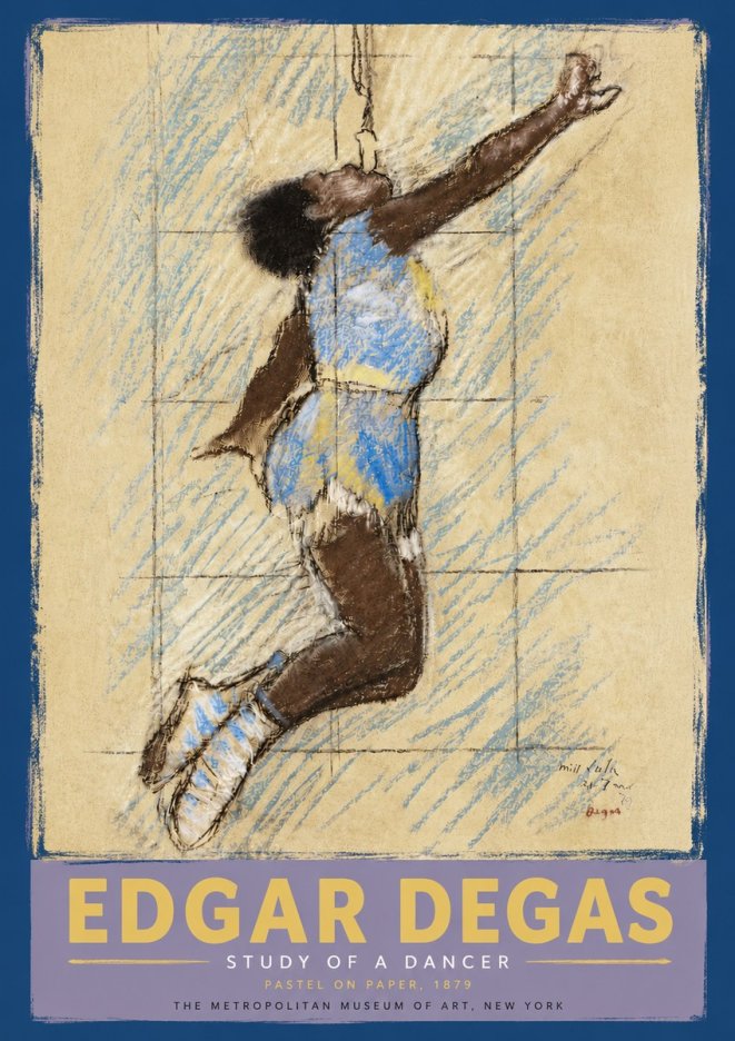 Edgar Degas Study of a Dancer No5 - Juliste