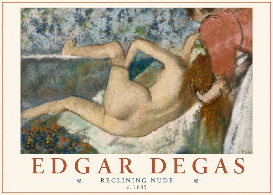 Edgar Degas Reclining Nude No6 - Juliste
