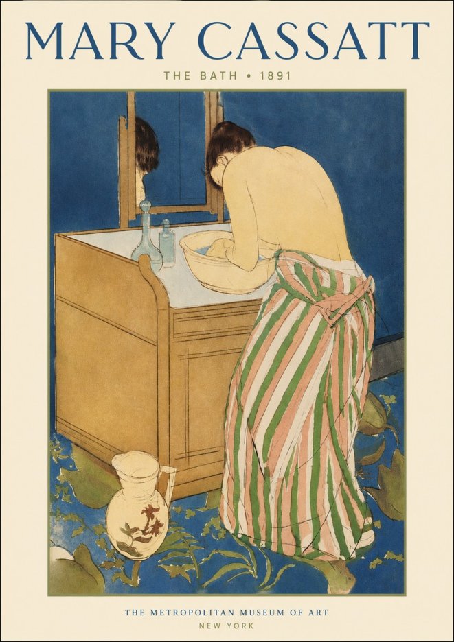 Mary Cassatt The Bath No2 - Juliste