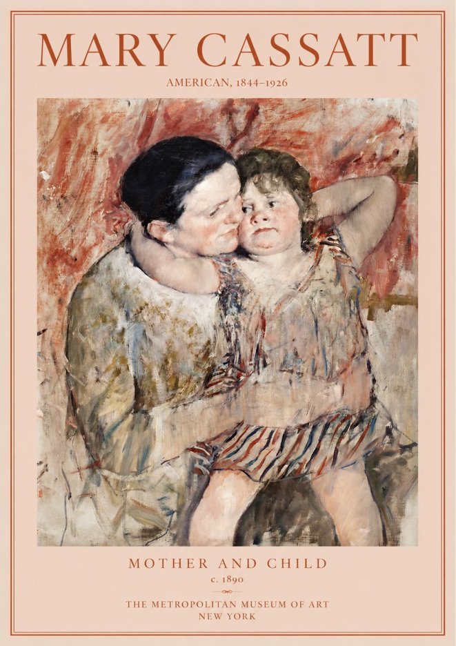 Mary Cassatt Mother and Child II No2 - Juliste