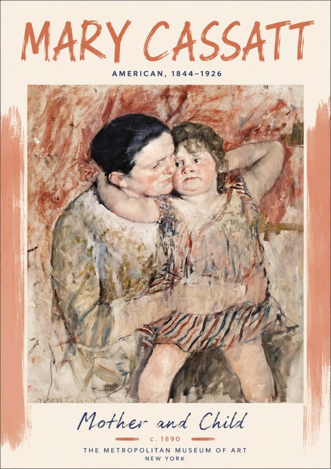 Mary Cassatt Mother and Child II No5 - Juliste