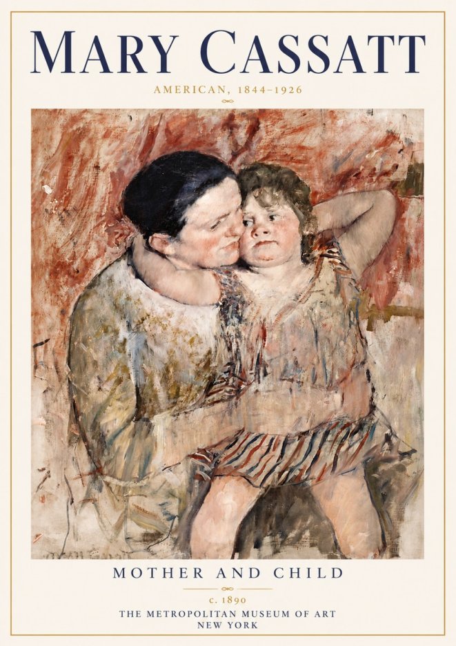 Mary Cassatt Mother and Child II No6 - Juliste