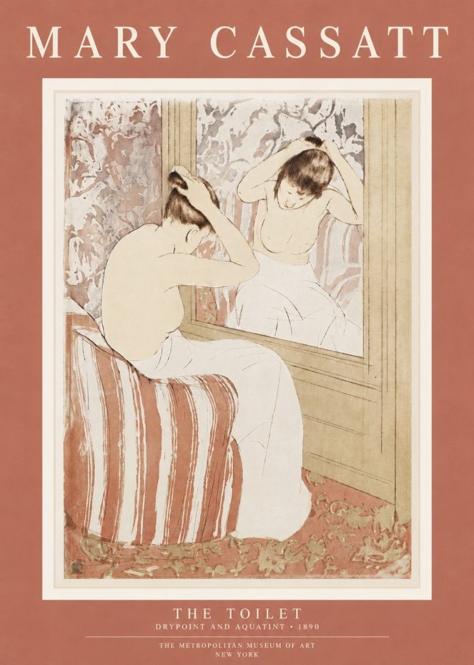 Mary Cassatt The Toilet No4 - Juliste