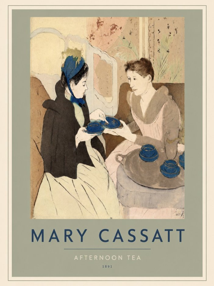 Mary Cassatt Afternoon Tea No2 - Juliste