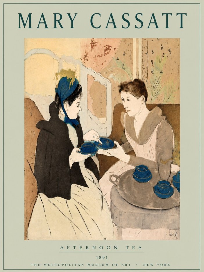 Mary Cassatt Afternoon Tea No4 - Juliste
