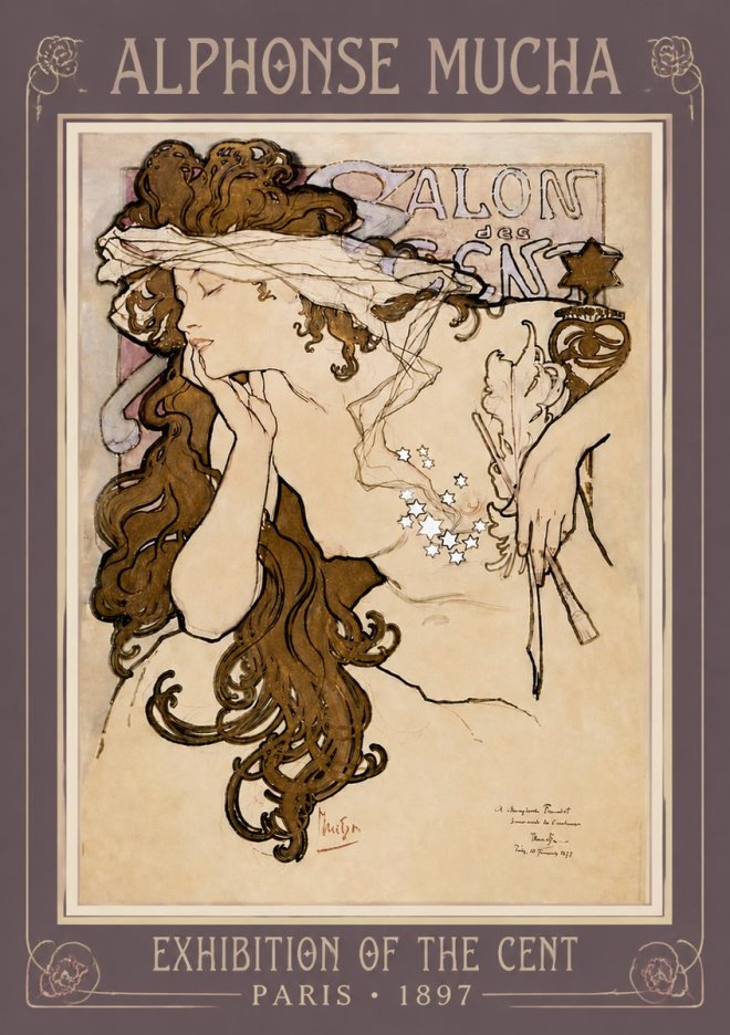 Mucha Salon Des Cent No5 - Juliste