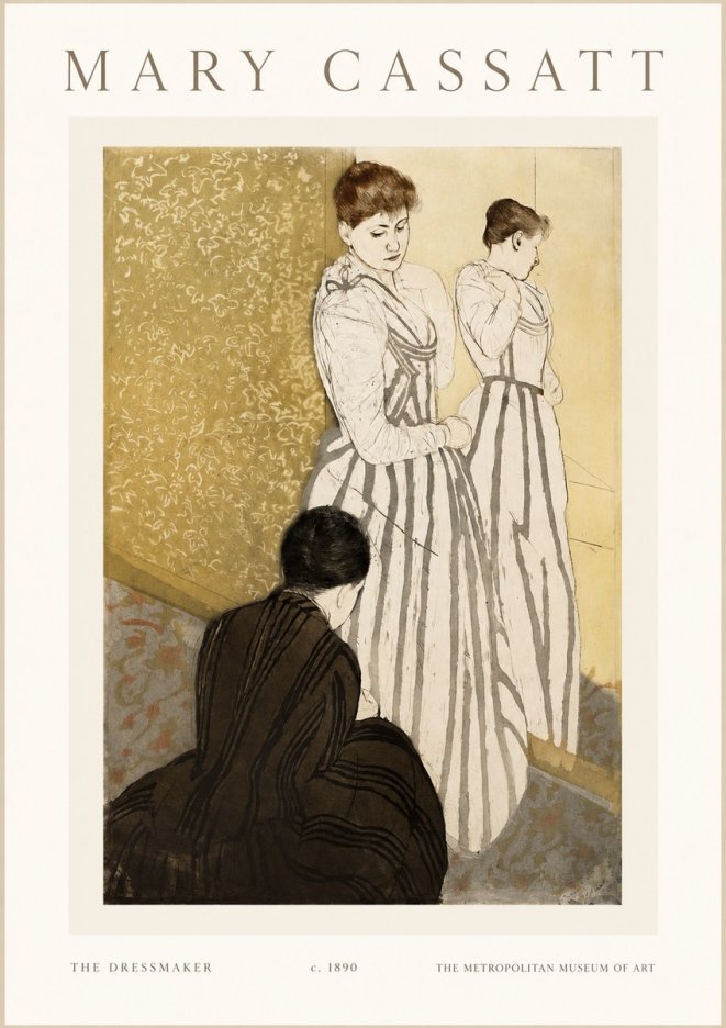 Mary Cassatt The Dressmaker No1 - Juliste