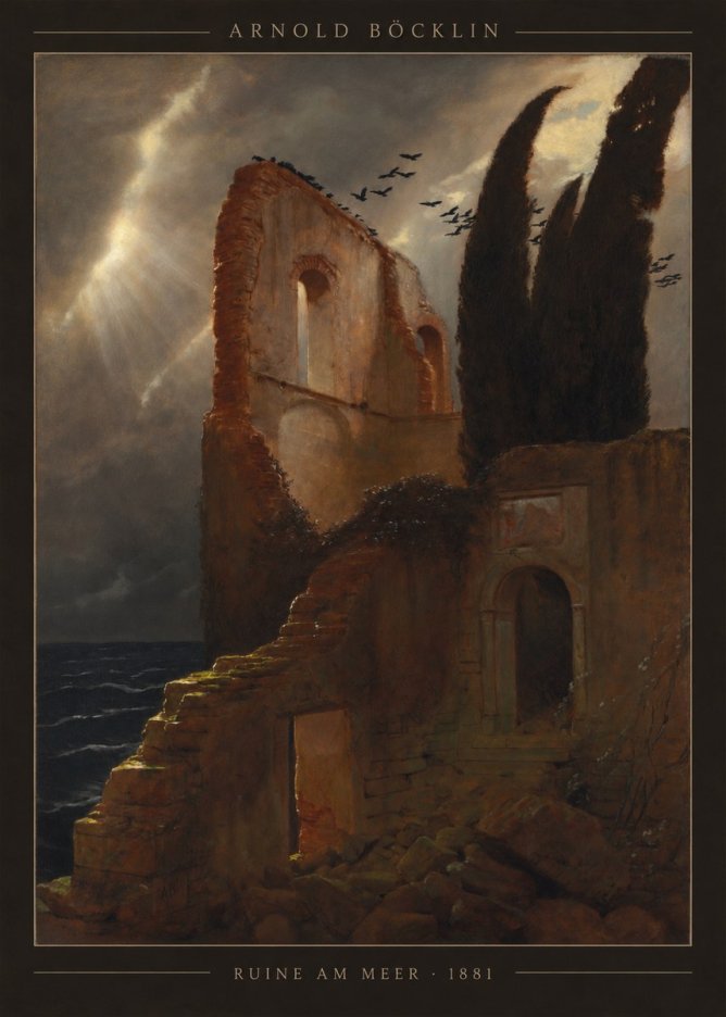 Arnold Böcklin Ruine Am Meer · 1881 No4 - Juliste