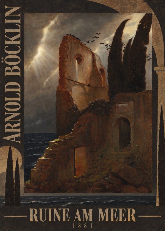 Arnold Böcklin Ruine Am Meer · 1881 No5 - Juliste
