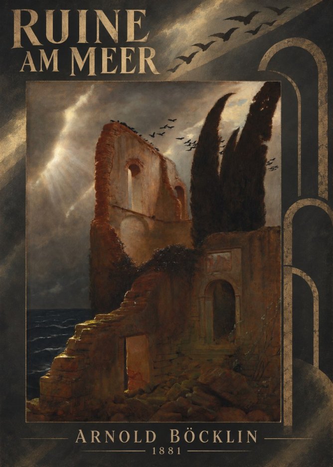 Arnold Böcklin Ruine Am Meer · 1881 No6 - Juliste