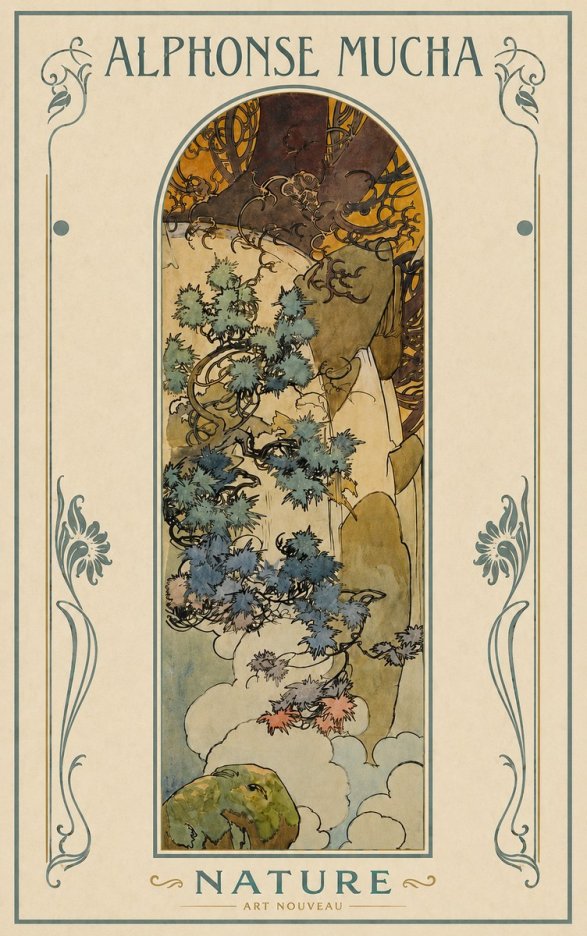 Mucha Nature No3 - Juliste