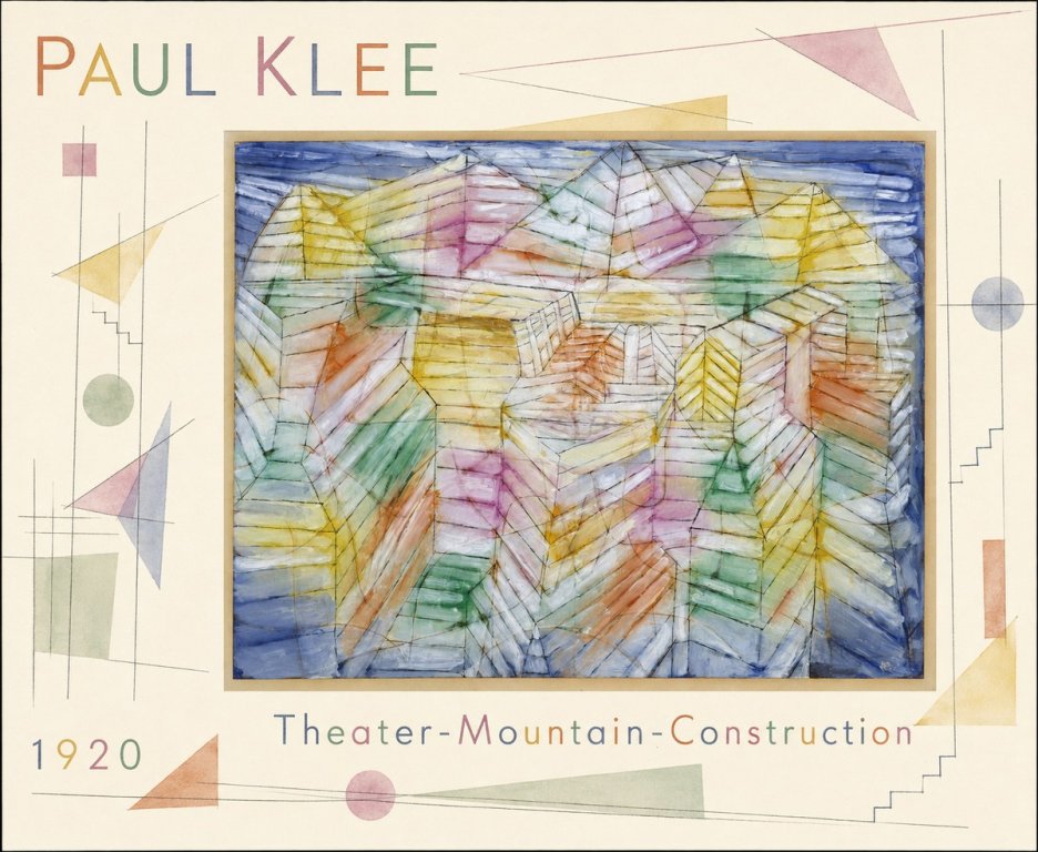 Paul Klee Theater-mountain-construction No4 - Juliste