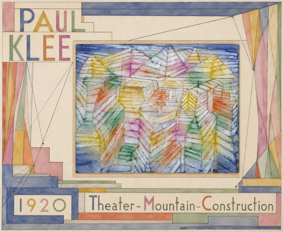 Paul Klee Theater-mountain-construction No6 - Juliste