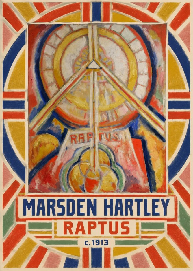 Marsden Hartley Raptus No3 - Juliste